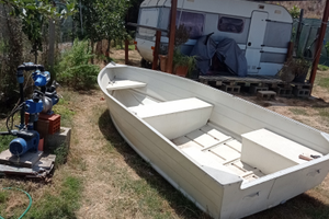 Barca alluminio restaurata