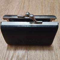 portamonete in Pelle nera anni 90