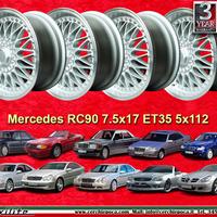 4 pz cerchi Mercedes Audi RC90 7.5x17 ET35 5x112