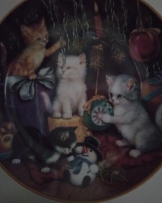 collezione piatti porcellana gatti