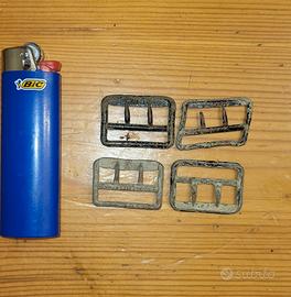 Lotto di 4 fibbie vintage/antiche scritta "Paris"