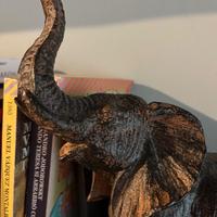 Ferma libri decorativo a forma di Elefante