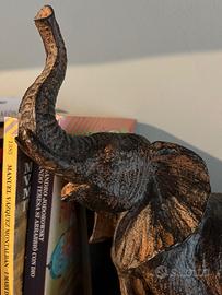 Ferma libri decorativo a forma di Elefante