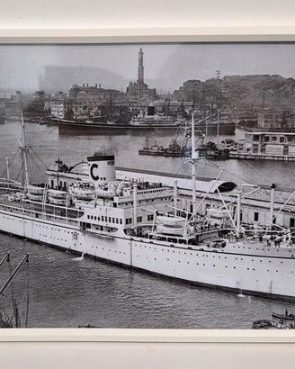 Stampa Costa Genova Vintage + Cornice