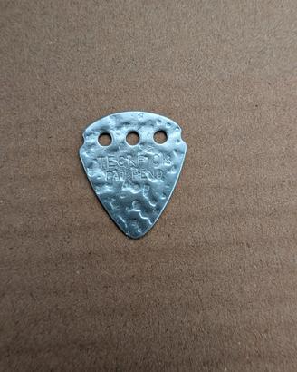 Plettro vintage Dunlop Teckpick "Pat. Pend."Silver