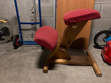 Sedia ergonomica posturlae in legno