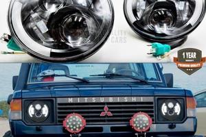 FARI LED Per MITSUBISHI PAJERO 1 6500K Angel Eyes
