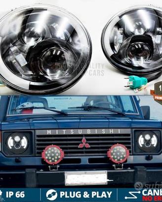 FARI LED Per MITSUBISHI PAJERO 1 6500K Angel Eyes