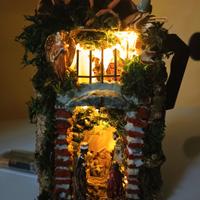 Presepe artigianale in moka