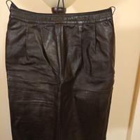 Gonna in pelle vintage fine anni 80 
