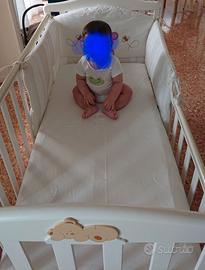 Culla "azzurra design"  con spondina abbattibile 