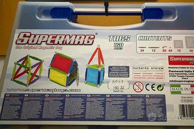 Costruzioni Magnetiche Supermag Tags - 160 Pezzi