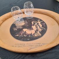 Vassoio vintage'60 Cupido lega Aglaia Kauffmann 