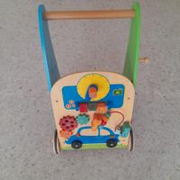 Carrello primi passi,  in legno