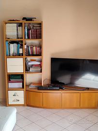 MOBILE SOGGIORNO LIBRERIA 4CASSETTI E 4 ANTE