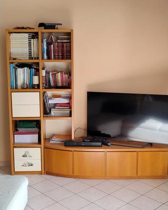 MOBILE SOGGIORNO LIBRERIA 4CASSETTI E 4 ANTE