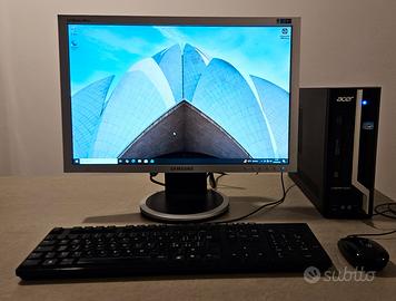PC Computer Acer con monitor tastiera e mouse