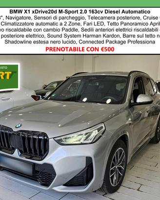 BMW X1 20d xDrive MSport Tetto Navi C.18" Cam M-S