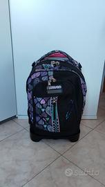 Zaino Trolley Scuola Seven 3in1 - Cuori/Paillettes