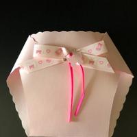 Buste forma pannolino inviti battesimo/1compleanno