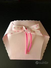 Buste forma pannolino inviti battesimo/1compleanno