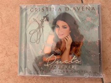 Cristina D'Avena cd "Duets" ed autografata-NUOVO