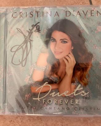 Cristina D'Avena cd "Duets" ed autografata-NUOVO