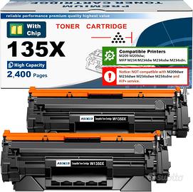 Toner compatibile HP 135X con chip 2 pezzi