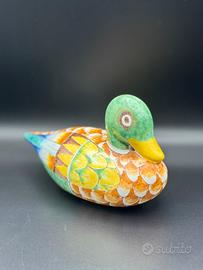 Anatra Ceramica Dipinta a Mano