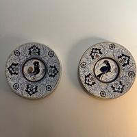 Coppia Piatti Deruta Originali Anni 50