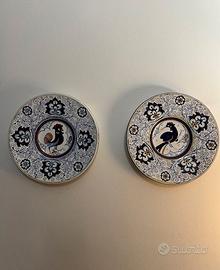 Coppia Piatti Deruta Originali Anni 50