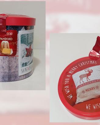 Barattolo di  latta natalizio panettone Balocco