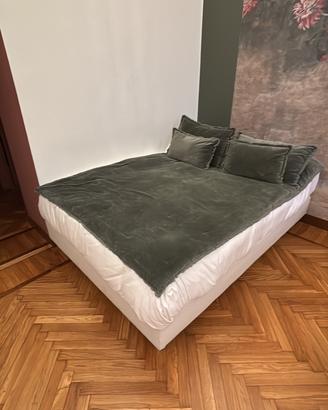 Sommier ecopelle  e materasso waterlily 140x190