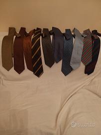 cravatte uomo pura seta..numero 10 cravatte