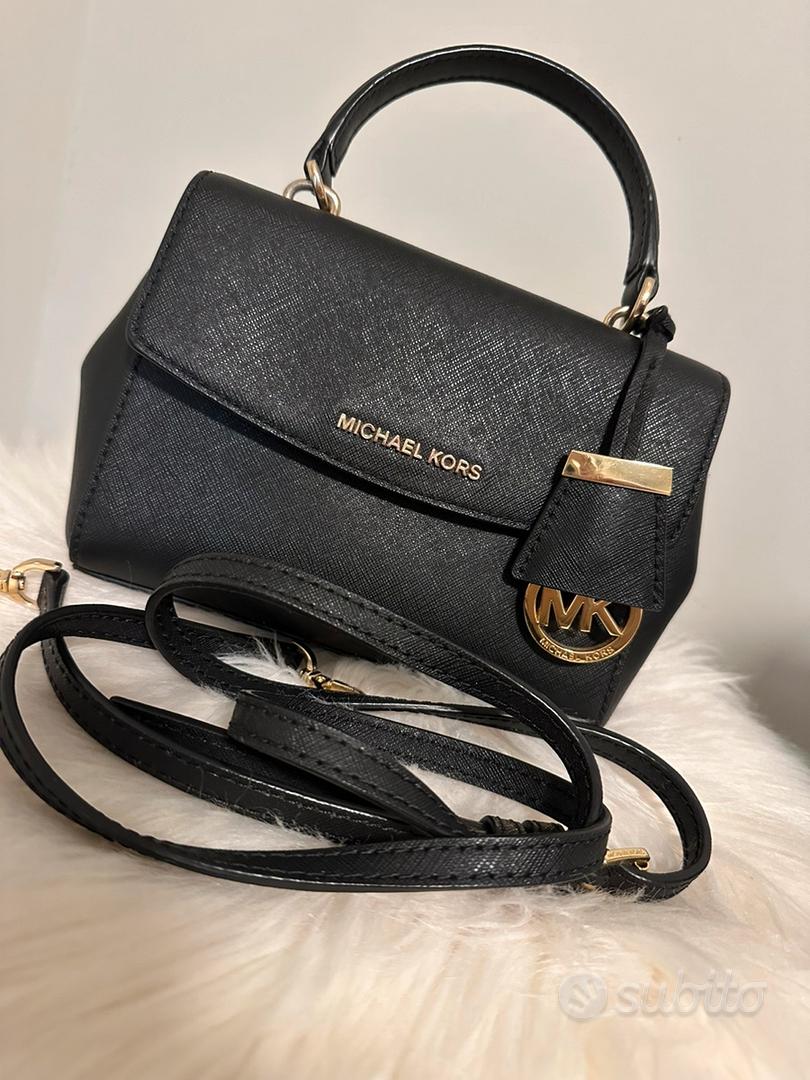 Borsa Michael Kors Selma piccola con borchie, nero