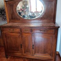 Mobile in legno pregiato con specchiera