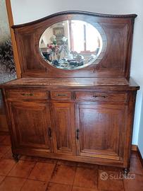 Mobile in legno pregiato con specchiera