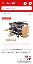 Raclette Princess 162900 Pure 4 Bamboo