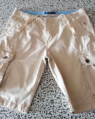 PANTALONI CORTI RAGAZZO UOMO BEIGE TAGLIA 29