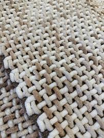 Coppia Tappeti NUOVI Intrecciati beige e rosa