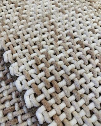 Coppia Tappeti NUOVI Intrecciati beige e rosa