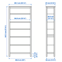 LIBRERIA + VETRINA linea HEMNES
