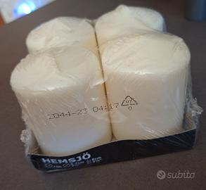 Candele  HEMSJÖ,  senza profumo naturale, 8cm 15h