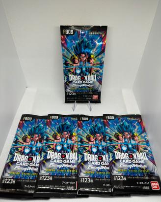 5x FB09 Booster Pack Sealed Dragon Ball FW