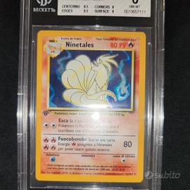 carta pokemon ninetales set base 1ed 