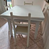 tavolo artigianale completo 4 sedie