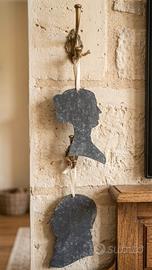 Coppia Silhouette Profili "Lui & Lei" 