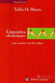 Linguistica elementare di tullio de mauro
