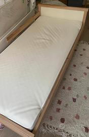 Letto ikea completo di rete con materasso e copri