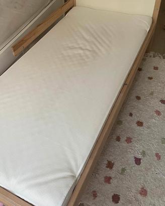 Letto ikea completo di rete con materasso e copri